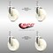 Service Caster 5 Inch 316SS Nylon Wheel Swivel 12mm Threaded Stem Caster Set SCC-SS316TS20S514-NYS-M1215-4 - alternate 1